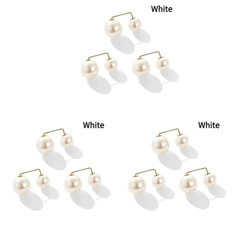 3/12PCS Pearl Non-Slip Safety Pins Dress Brooch Decoration Dress Waist Fastening Pins Collar Adjustment Scarf Fashion Versatile Oasis Select 9pcs White