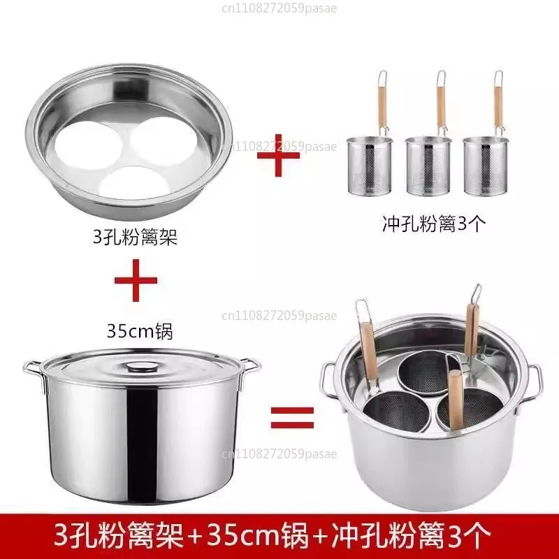 Large Stainless Steel Noodle & Soup Pot – Induction Ready