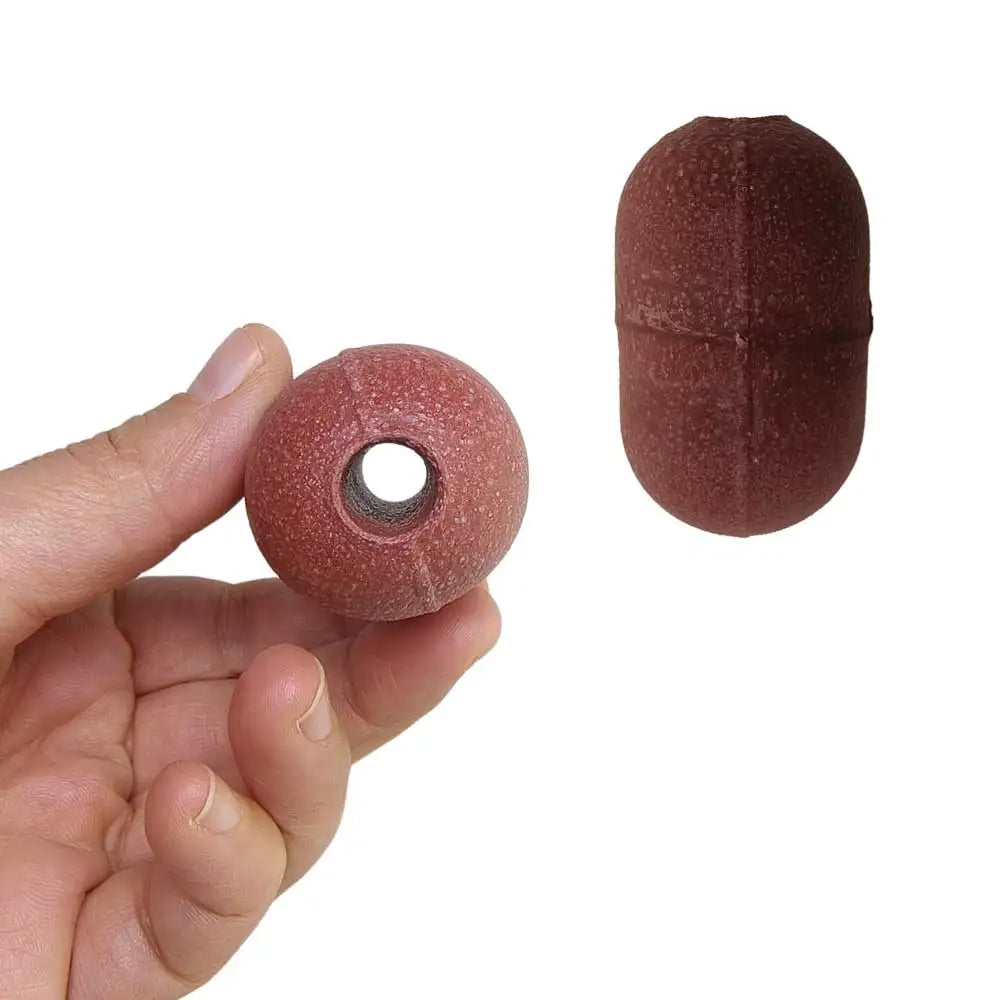 5/10pcs 1cm Inner Dia Fish Cage Floats Fishing Pool Line High Buoyancy Plastic Buoy Floats marine net floats 2.4*1.5inch Oasis Select