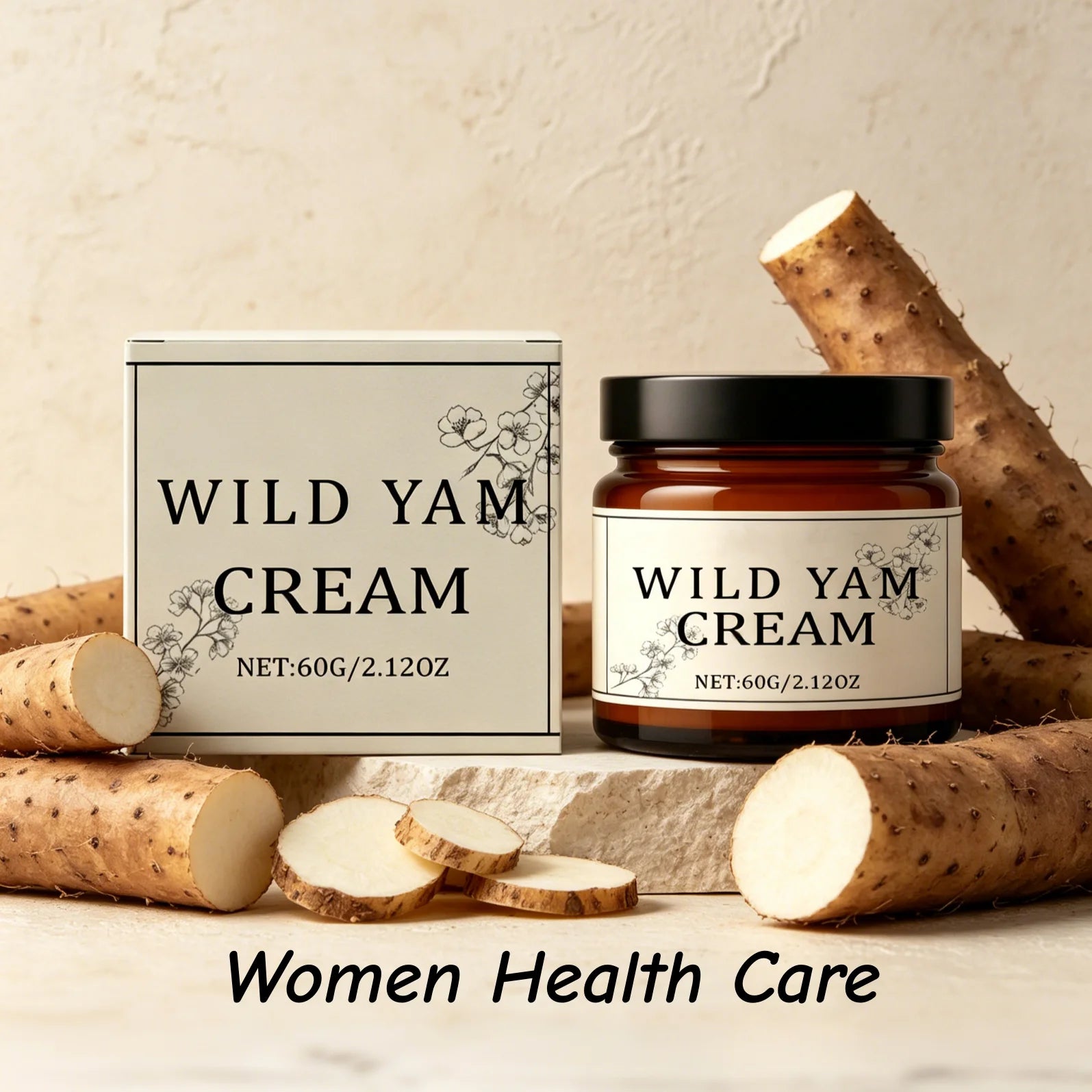 Wild Yam Cream Help Hormone Balance Soothing Menopause Stress Reduce Hot Flashes Women Body Balance Support Body Relief Creams Oasis Select