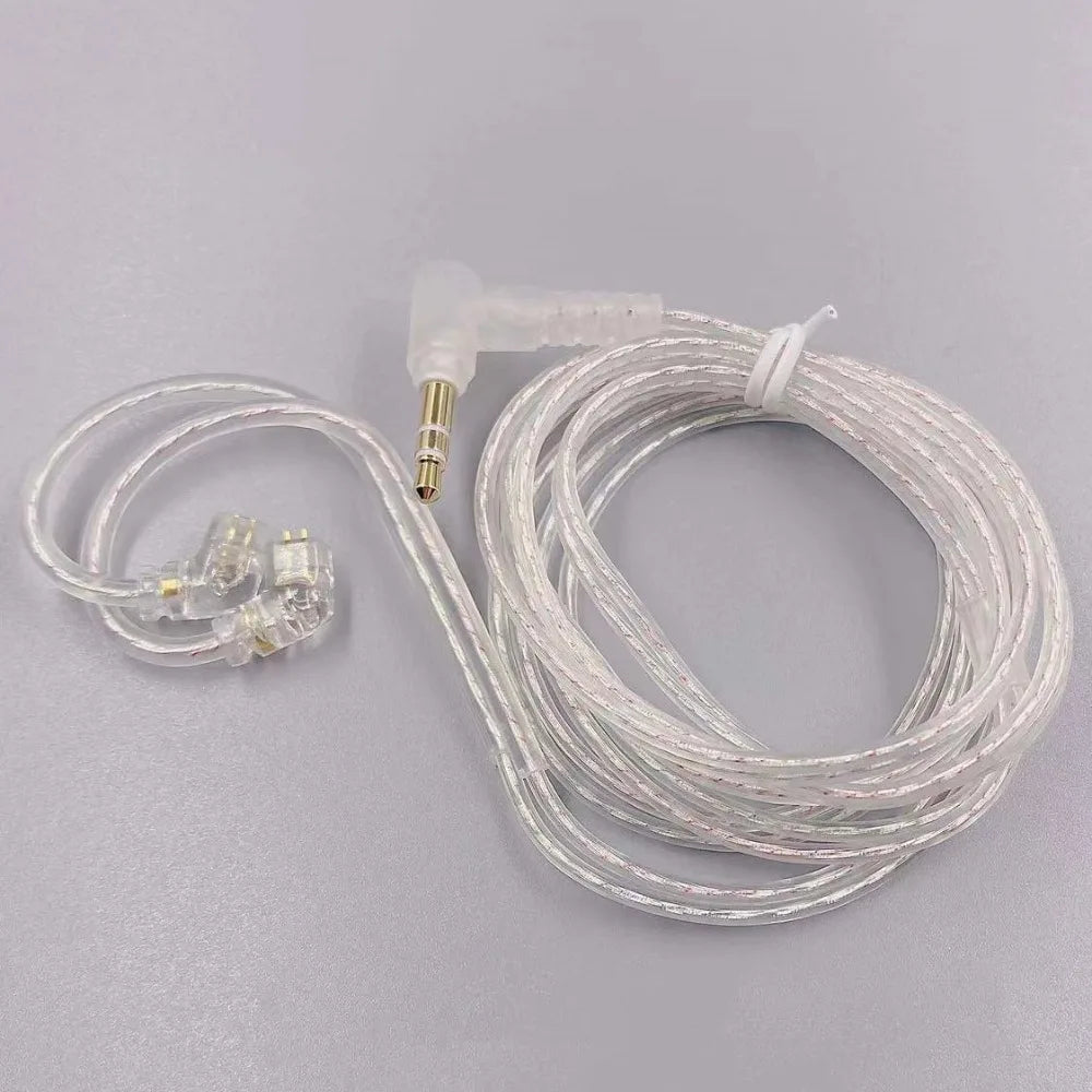 KZ Earphones Cables Silver Plated Upgrade Cable Headphones Wire 3.5MM 2PIN For KZ DQ6 ZAX ZSX ZSN PRO ZS10PRO ZAR ZVX Oasis Select C PIN NO MIC
