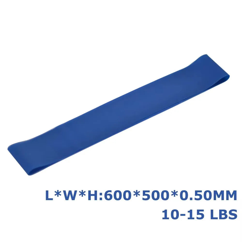 1/3/4Pcs Resistance Bands Yoga Band Fitness Exercise Training Hip Tension Band Leg Squat Dance Elastic Loop Stretch Band Oasis Select 1pcs-Blue