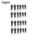 6pcs Instant Zipper Universal Instant Fix Repair Kit Replacement Zip Slider Teeth Multifunctional Clothing Replacement Zipper Oasis Select 24pcs Option1