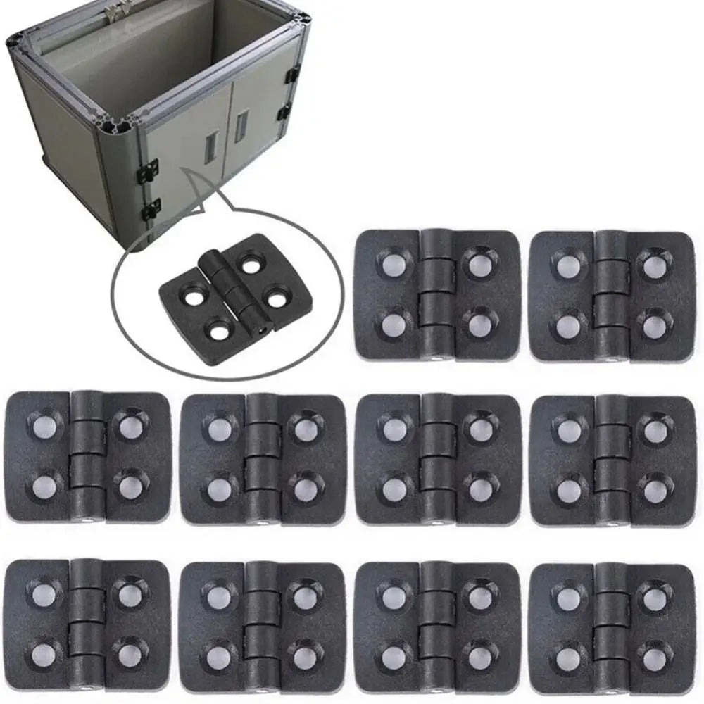 Professional ABS Plastic Plastic Door Hinge Black Durable Cabinet Door Hinge Wear-resistant Hardware Door Bearing For Furniture Oasis Select