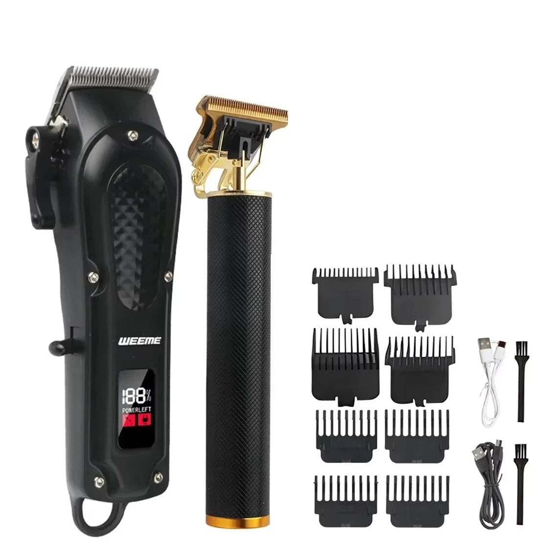 WEEME 806-HW Electric Hair Clipper UBS Rechargeable Cordless Beard Trimmer Men Powerful Electric Hair Clipper Trimming Tool Oasis Select