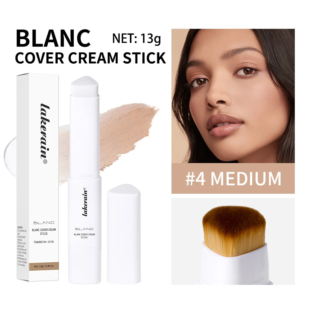 2-in-1 Color-Changing Foundation Stick Liquid Lightweight Moisturizing Brightening Foundation Color Changing For All Skin Types Oasis Select 4medium