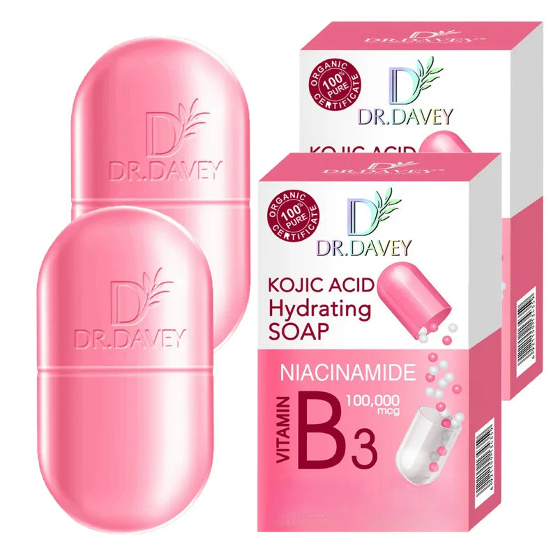 DR.DAVEY Vitamin B3 Niacinamide Bar Soap 2-Pack | Face & Body