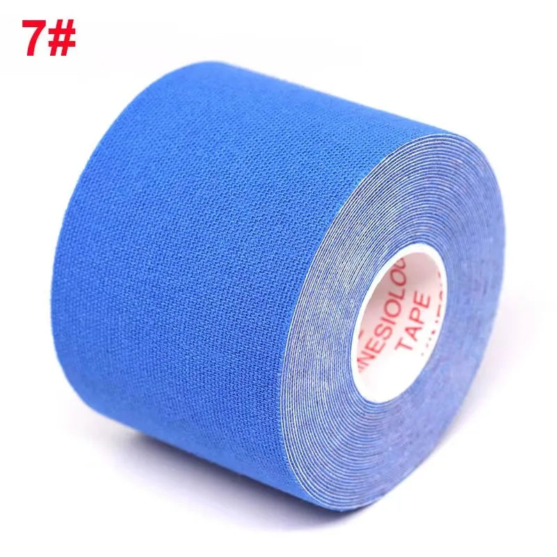 1/2/4Pcs Sports Waterproof Kinesiology Tape Stickers Athletic Bandage Muscle Recovery Protector Strapping Pain Relief Tennis Gym Oasis Select Dark blue 5CMX5M