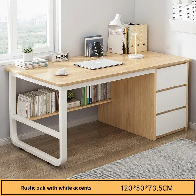 Desk Desktop Computer Simple Home Student Bedroom Bookshelf
