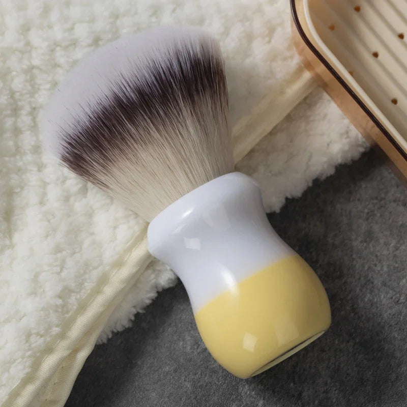 YAQI Milk Tea Synthetic Wet Shaving Brush – Travel Size