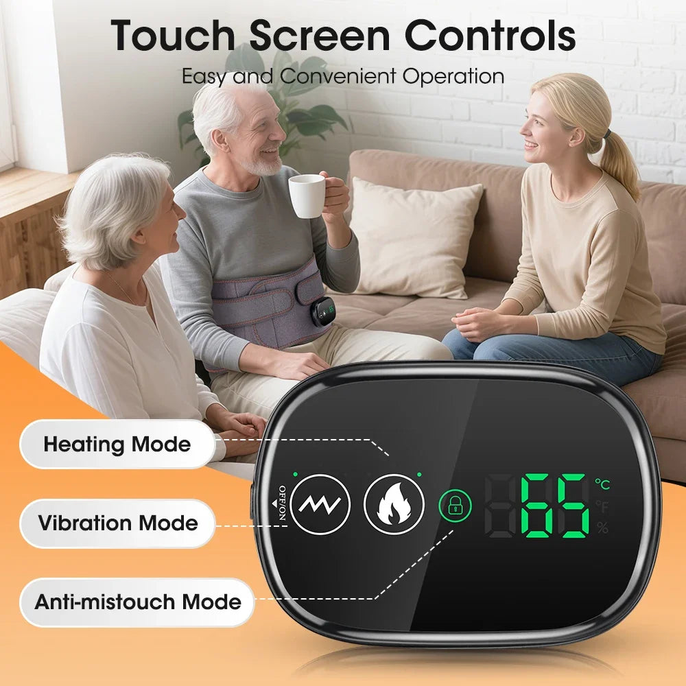 Electric Waist Massager Belt – Heat, Red Light & Vibration