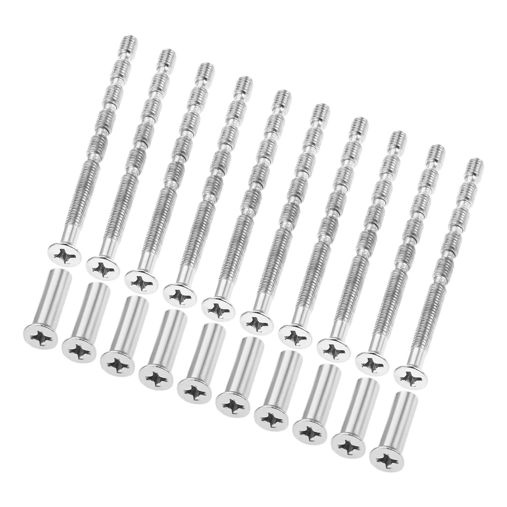 10 Sets Cross Iron Screws Cuttable M4*60mm with Nuts M4*16mm for Door Handles,cabinet Drawer Knobs,eyebolts,Furniture Hardware Oasis Select