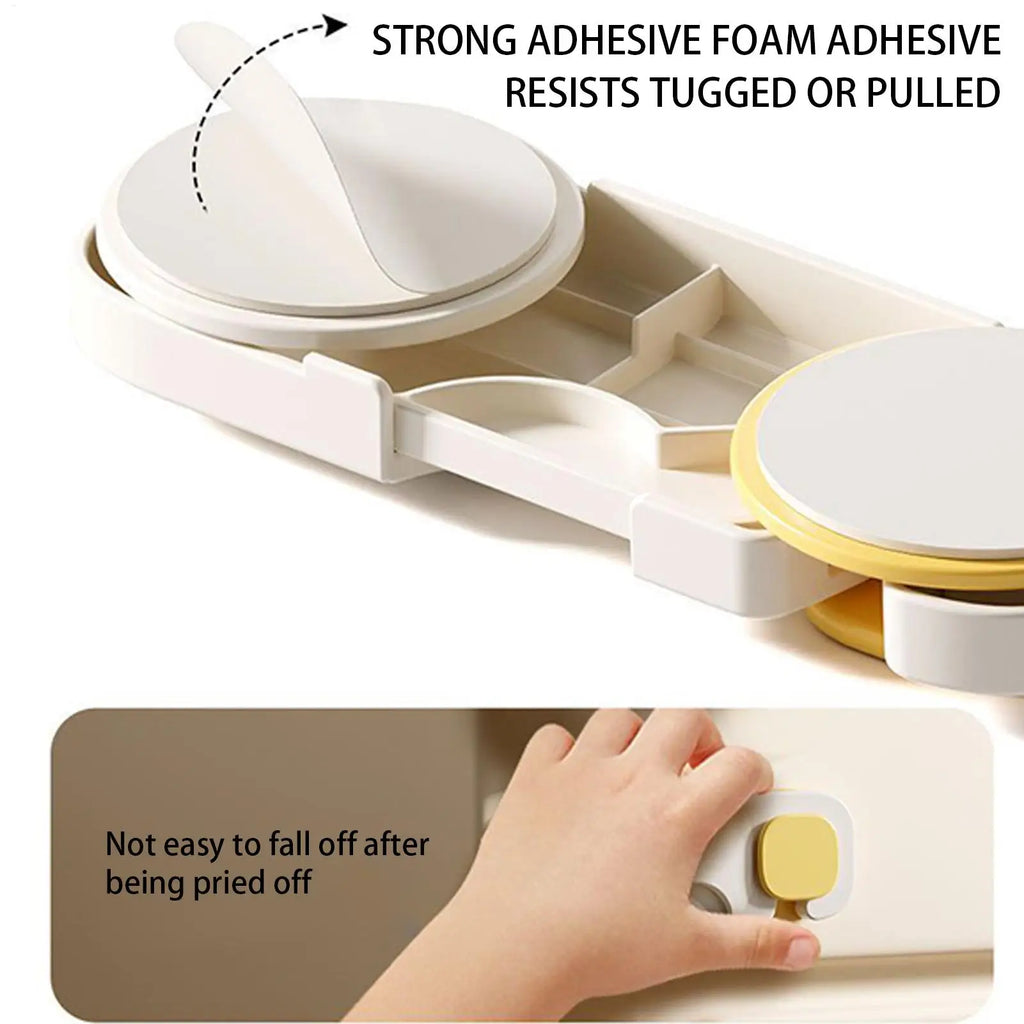 Baby Cabinet Locks Kids Proofing Refrigerator Door Lock Invisible Security Furniture Latches for Closet Cupboard Refrigerator Oasis Select