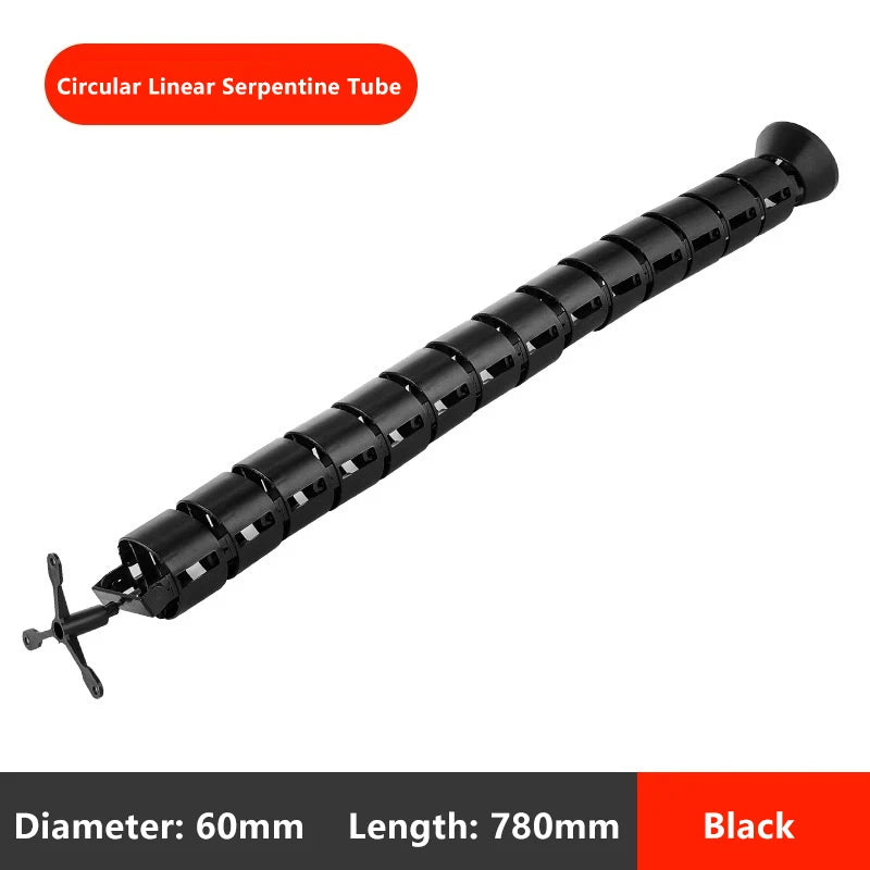 78cm Wire Spine Cable Sleeve Workstation Snake Wire Organizer Under Desk Cable Wire Management Computer Cord Protective Tube Oasis Select A2