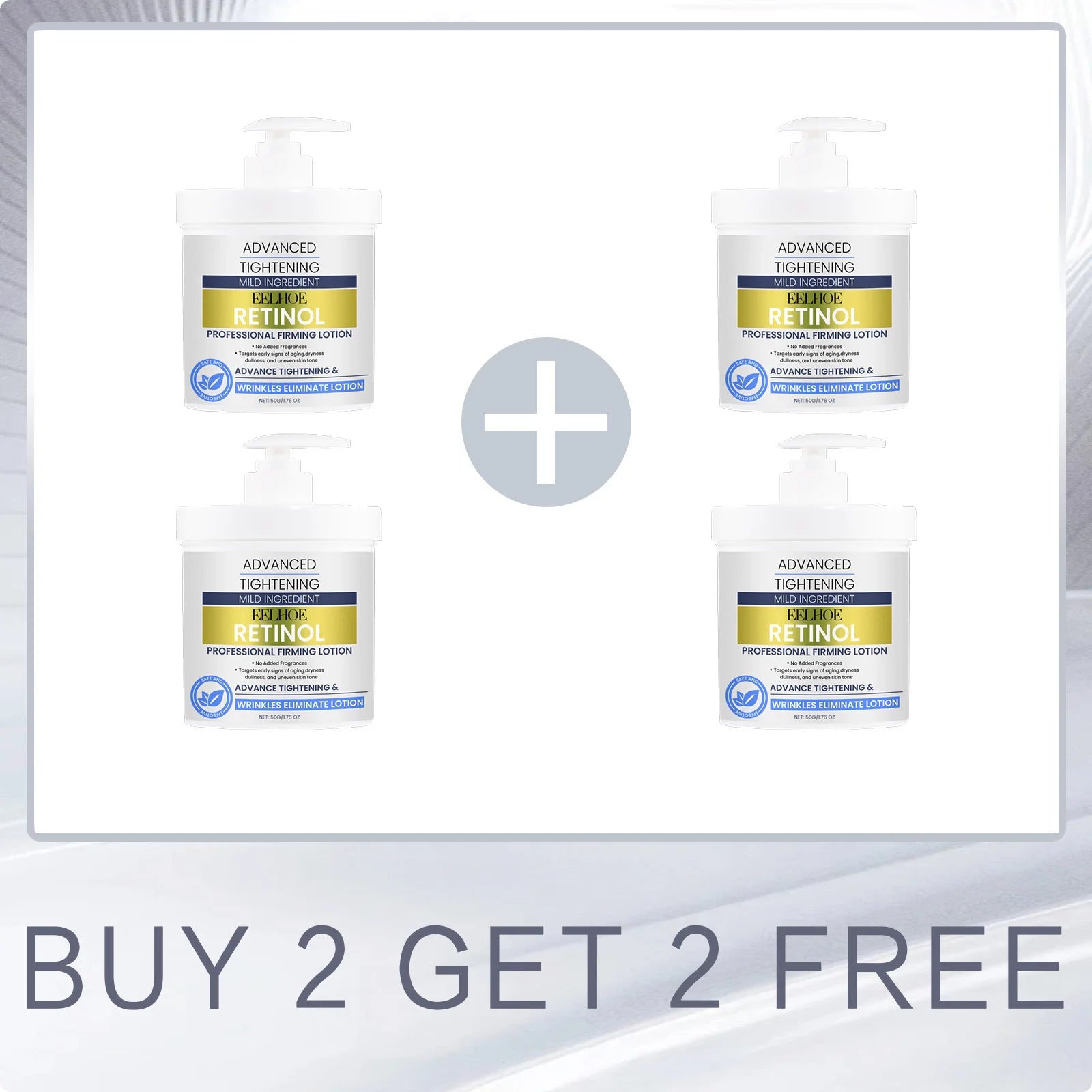 EELHOE Retinol Body Lotion Skin Tightening Elasticity Improve Sagging Moisturizing Nourishing Skin Smooth Repair Skin Care Cream Oasis Select Buy 2 for 2 Free