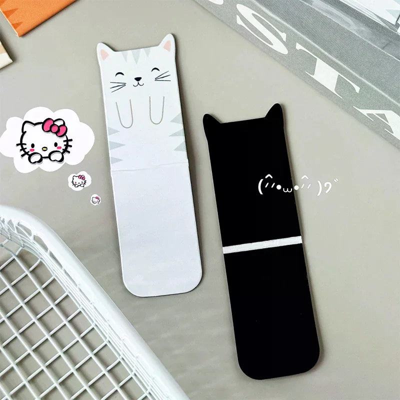 4pcs/set Cute Animal Magnetic Bookmarks - Cartoon Dog Cat Creative Stationery Gift Student Reward Back To School Present Oasis Select