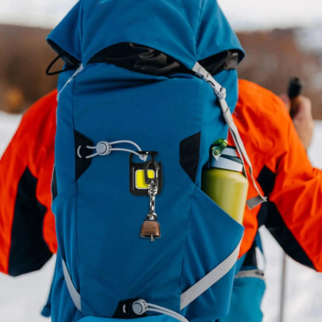 Bear Bells Bear Scare Gear with Keychain Iron Outdoor Bell for Backpacking Camping Walking Biking Climbing Wilderness Trail Oasis Select