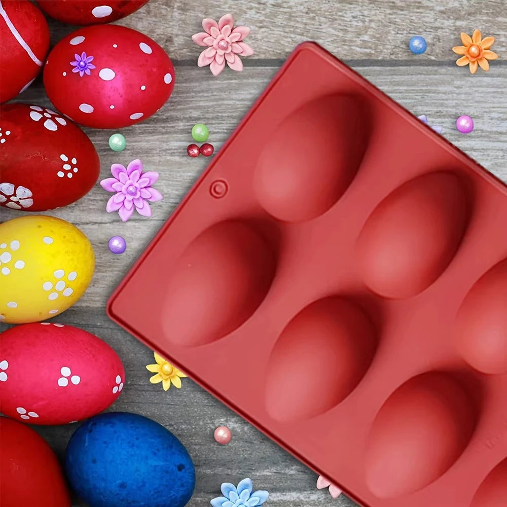 1pc Silicone Mold Dinosaur Egg Easter Day Cook Trays Cake Tools Kitchen Accessories 3D Easter Egg Shaped Silicone Cake Mold Oasis Select