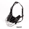 Dog Anti-Bite Metal Muzzle – Adjustable Breathable Basket Dog Basket Muzzle Oasis Select C One Size