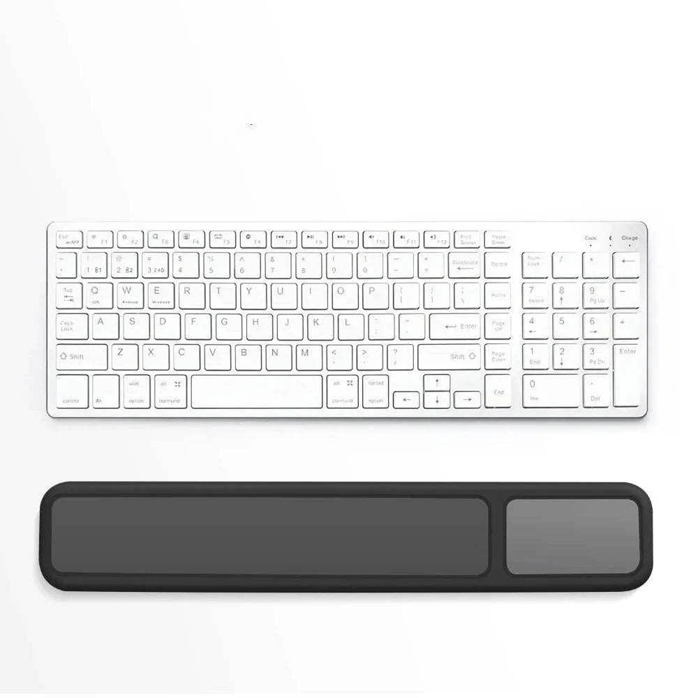 Ergonomic Wrist Rest Mouse Pad Soft Palm Rest Non-Slip Base Hand Pillow Durable Slow Rebound Mouse Mat Office Use Oasis Select Keyboard Pad black