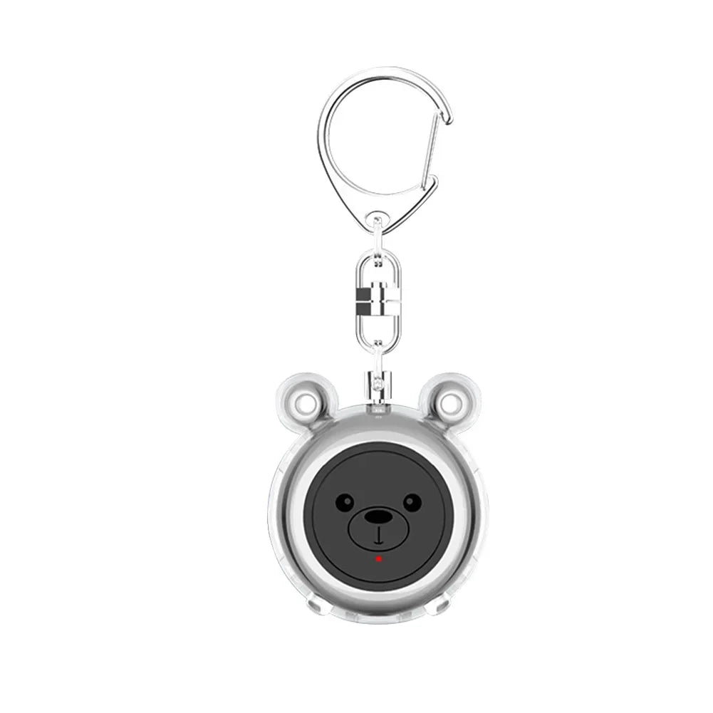 Rechargeable 130dB Self Defense Alarm Girl Ladies Security Protection Alarm Personal Safety Loud Scream Keychain Emergency Siren Oasis Select Black