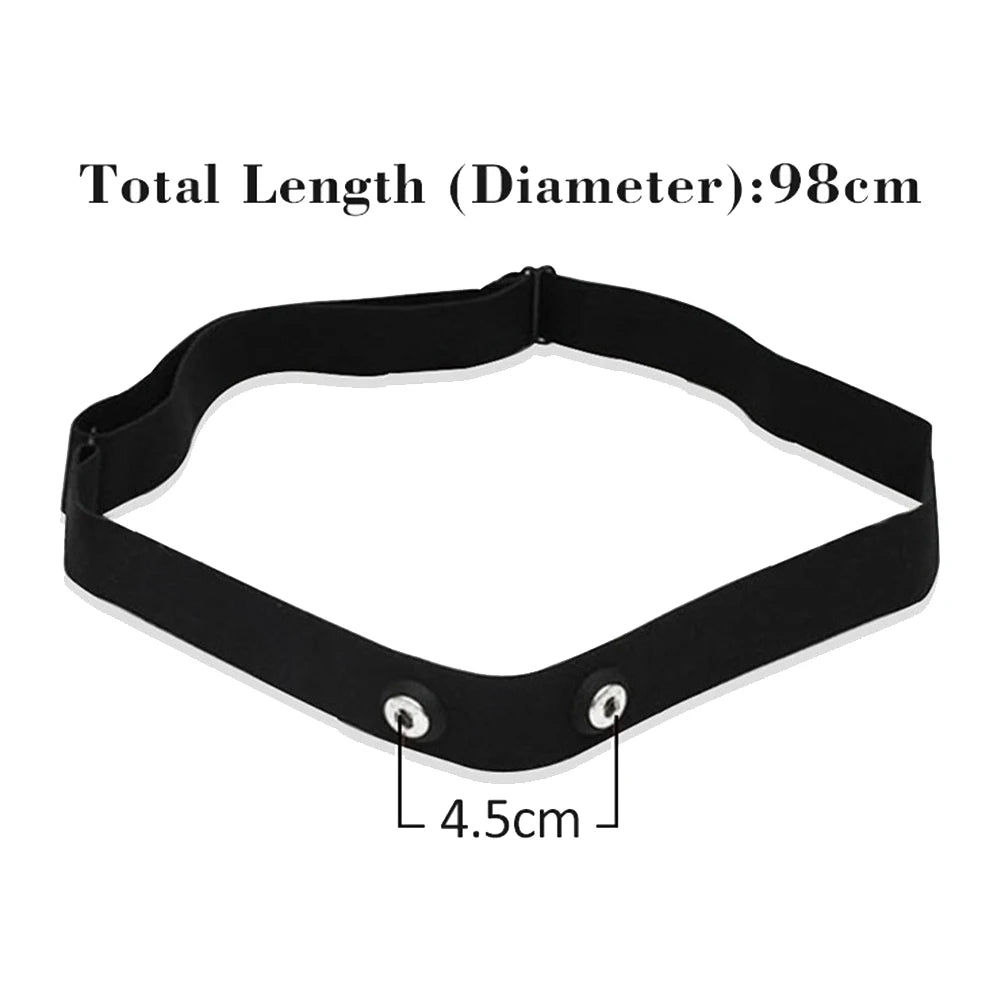 Heart Rate Belt Chest Strap for Mount Heart Rate Sensor Monitor Elastic Soft Strap Band Black Oasis Select