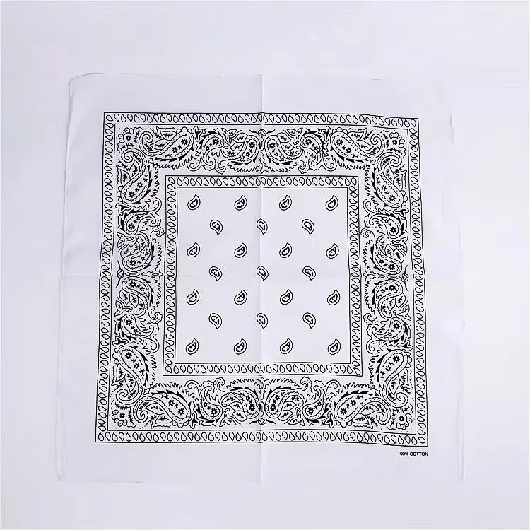1 Bandana Kerchief Unisex Hip Hop Black Hair Band Neck Scarf Sports