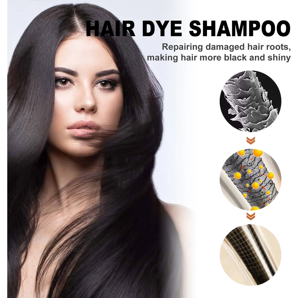 EELHOE Gray Hair Color Dye Shampoo – Restore Black Hair Hair Color Shampoo Oasis Select