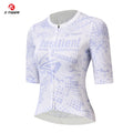 X-TIGER Cycling Jersey Women High Quality Breathable Bicycle Race Tops Short Sleeve 3 Pocket Fashionable MTB Road Bike Jersey Oasis Select Purple Asian-S