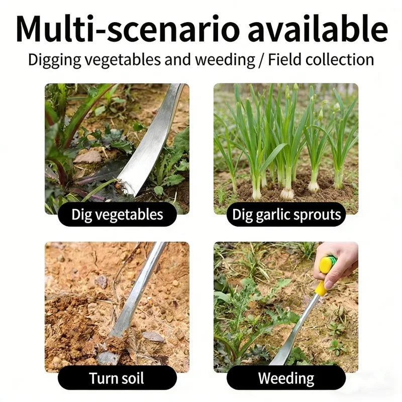 New Garlic Digging Shovel T Shaped Spade Agricultural Flower Gardening Weeding Dig Wild Herbs Hand Tool Pot Transplanting Oasis Select