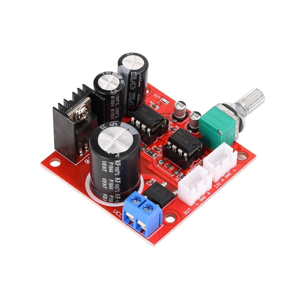 Dual NE5532 Preamplifier Board Amplifier Module Single Supply Dual Op Power Amplifier Front Stage Board Portable Ampli Module Oasis Select