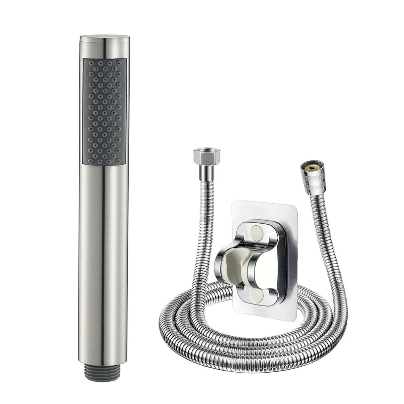 Handheld Stainless Steel Booster Shower Head | Water Saving