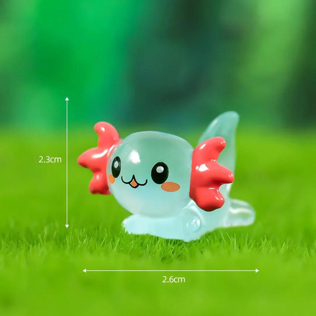 Simulation 3D Axolotl Fish Resin Charms Solid Color Kawaii Cartoon Earring Keychain Pendant Marine Animal Jewelry Diy Oasis Select TBU