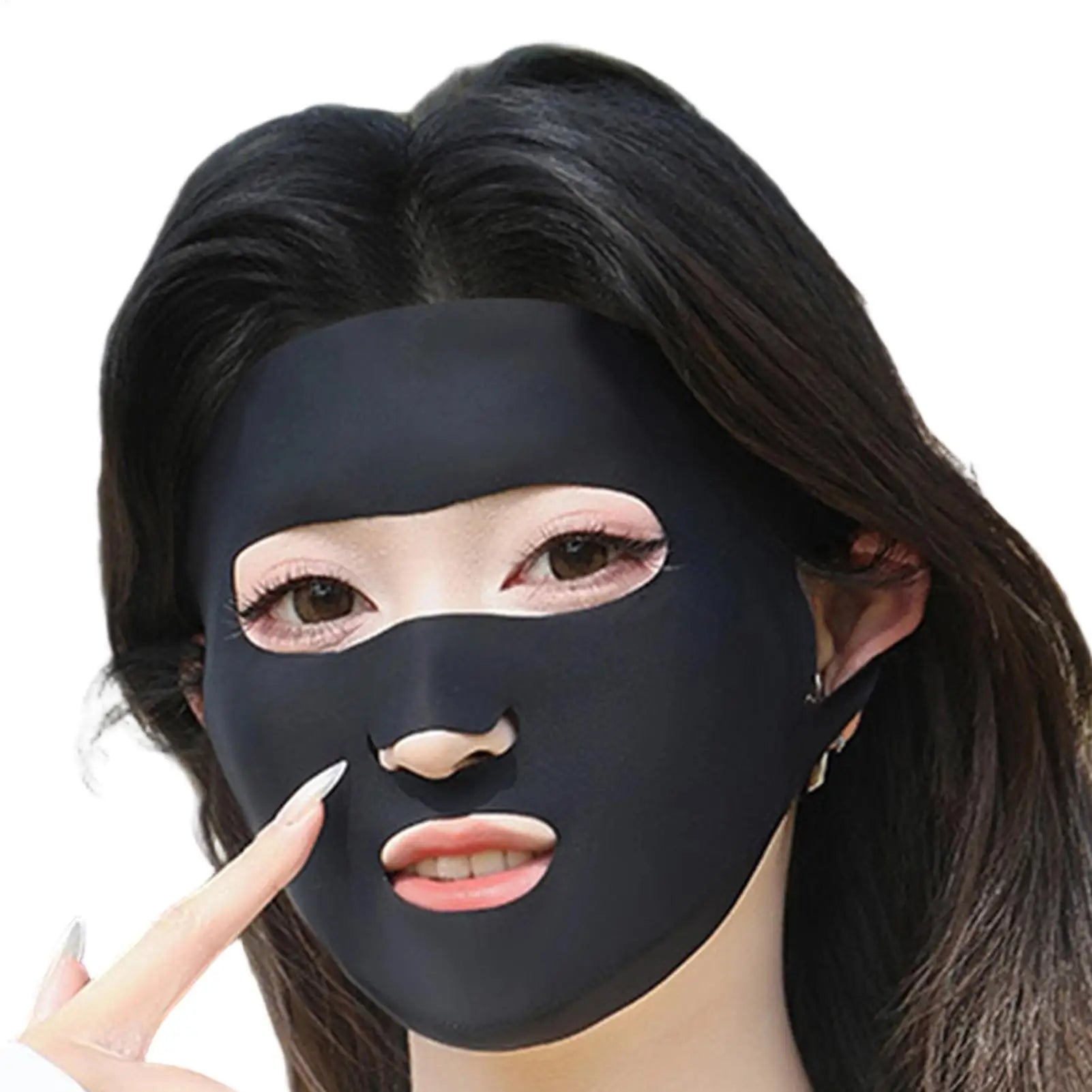 Full-face Sun Mask UV Protection Mask Ice Silk Sunscreen Mask Breathable Lightweight Cycling Face Mask Anti-UV Face mask Oasis Select