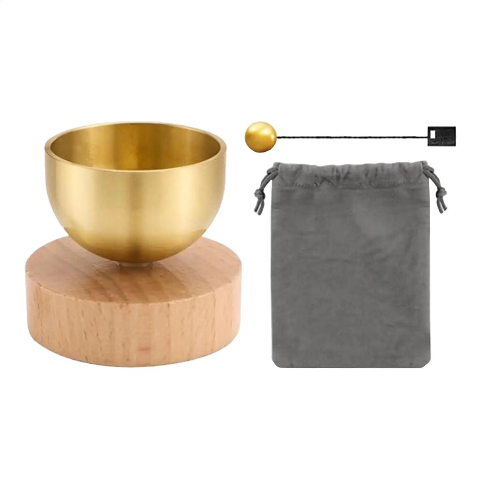 Brass Singing Bowl Yoga Meditation Bowl for Sound Healing Stress Relief Buddha Mindfulness bowl Instrument Singing Bowl Set Oasis Select