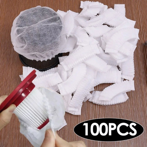 100-Pack Vacuum Filter Mesh Covers | Non-Woven Fabric Vacuum Filter Covers Oasis Select