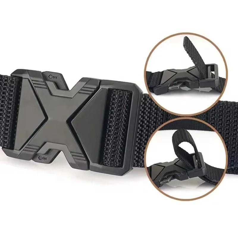 1pc Men's Tactical Sports Belt, Adjustable Quick Release Buckle Multipurpose Outdoor Training Mountaineering Belt For Ideal Gift Oasis Select