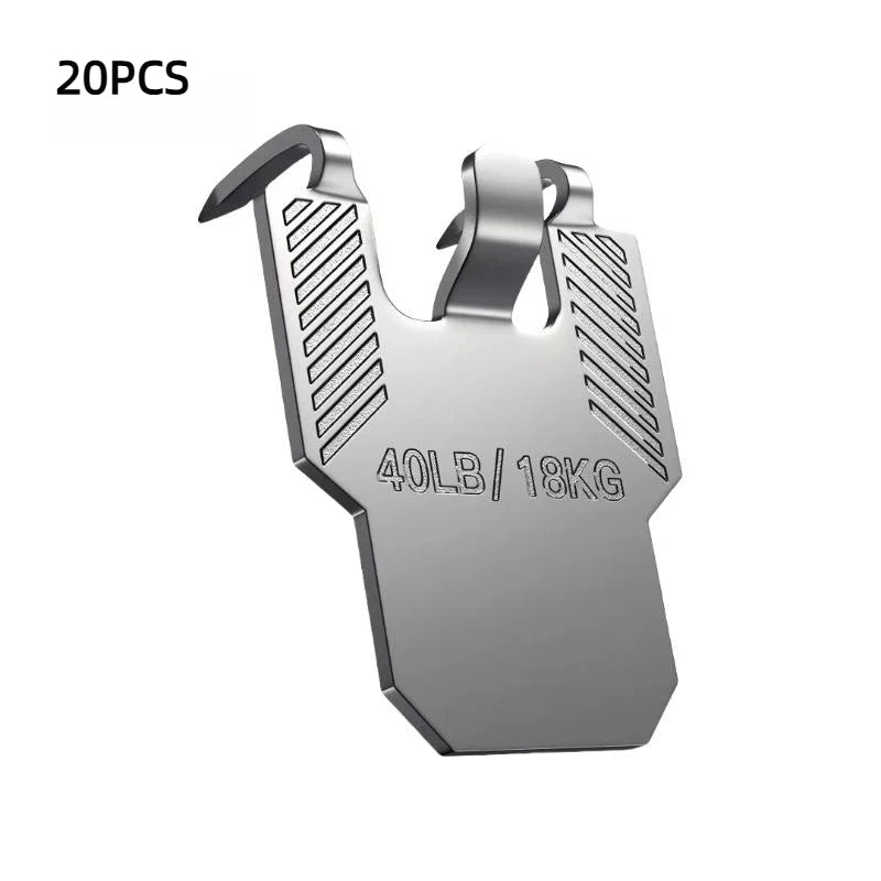 Decor Solution Package: 8/10/12/15/20/40Pcs Wall Hooks - Perfect for Hanging Picture, Mirror, Photos & Posters in Office Room Oasis Select A5