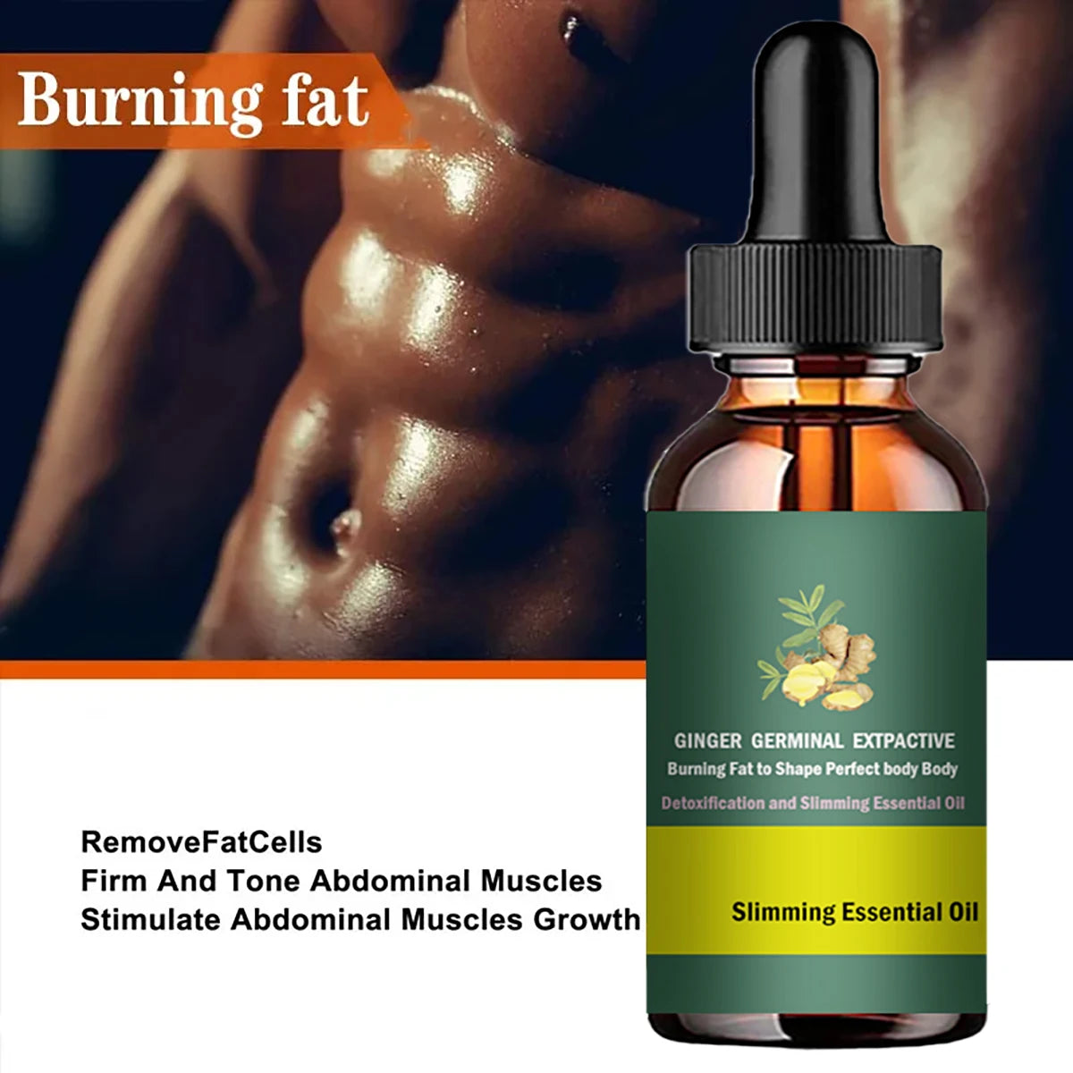 TRSTAY Ginger Slimming Massage Oil – Waist Leg Belly