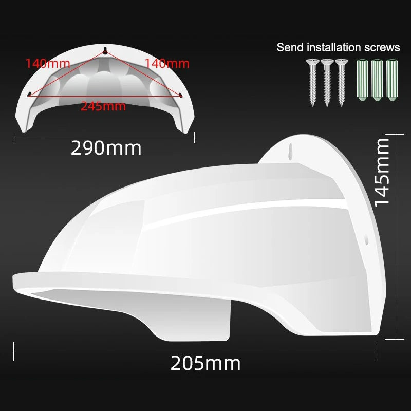 Universal Sun Rain Shade Camera Cover Shield Cover Shield For Nest Ring Arlo Dome Bullet Outdoor Camera Oasis Select white