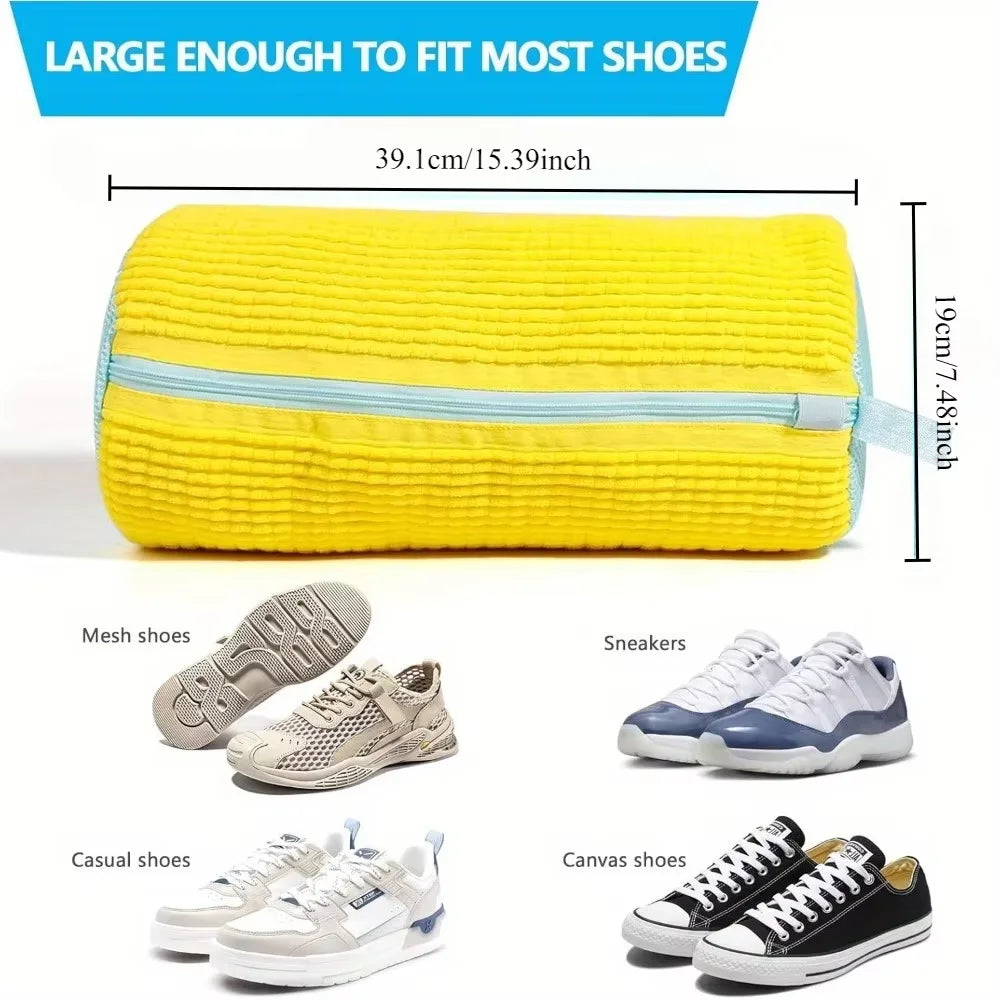 Laundry Bag Sneaker Washing Machine Bag Hands-Free Cleaning with Lining Mesh Thorough Wash for Shoe Protects Washing Machine Oasis Select