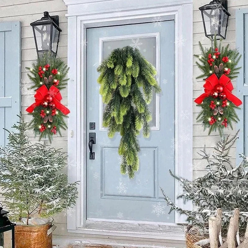 78cm Artificial Pine Christmas Vine Wall Hanging Swag Decor