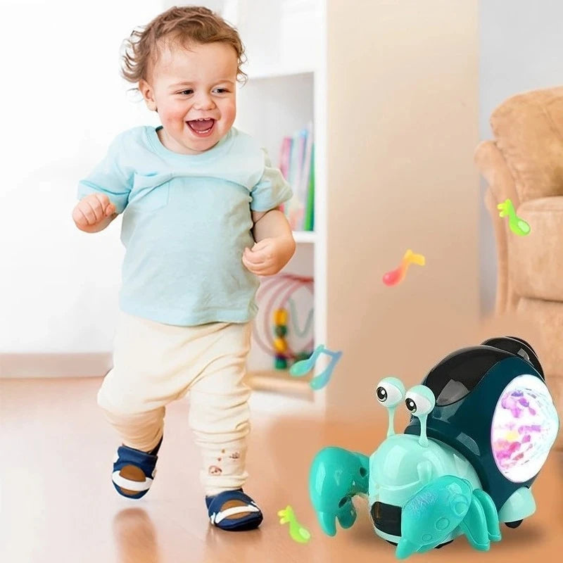 Crawling Crab Baby Toys With Music Light Up Interactive Musical Toys For Baby Dancing Crawling Toys Moving Toddler Toys 0 12 Oasis Select