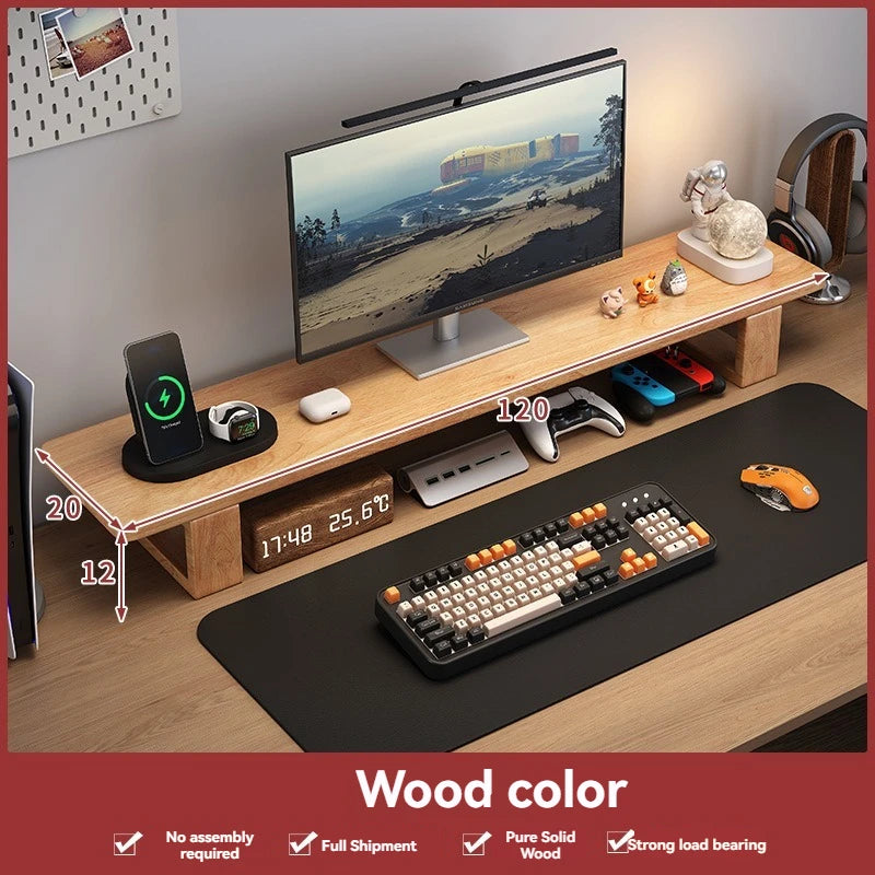 Monitor, elevated computer, screen stand, desktop office, laptop storage rack, base, storage rack Oasis Select Log color-120