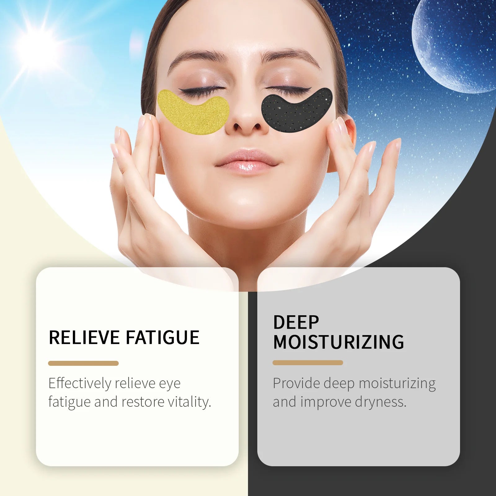Hoygi Day & Night Under Eye Masks – Puffiness & Dark Circles Under Eye Mask Oasis Select
