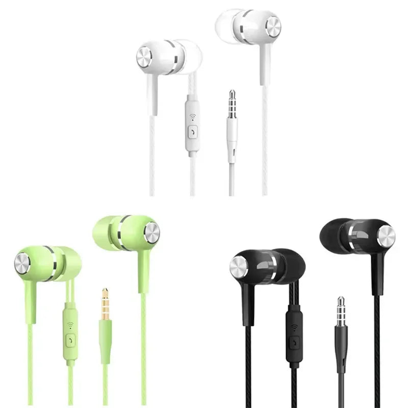 Wired Stereo Headset with Mic volume control Music Earphones Headphones Sport Earbuds with Bass Phone Earphones 3.5mm Oasis Select Blend 3pcs 1 1.2m