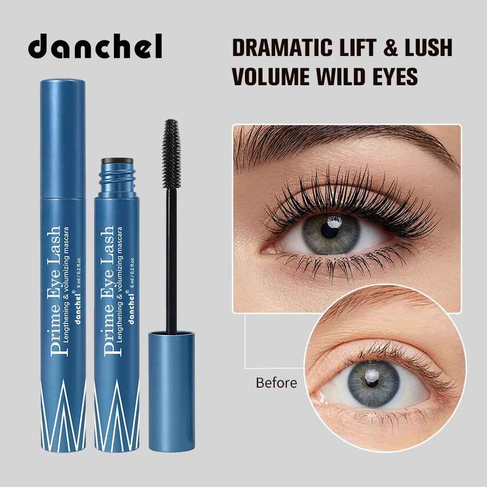 Lengthening & Volumizing Mascara Water-Resistant Long-Lasting Nourishing Strengthen Mascara Glossy Natural Finish Eye Makeup Oasis Select