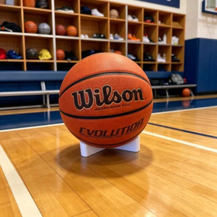 Basketball Stand Holder Universal Ball Display Rack Ball Storage Bracket for Basketball Volleyball Soccer 3-Prong Design Holder Oasis Select