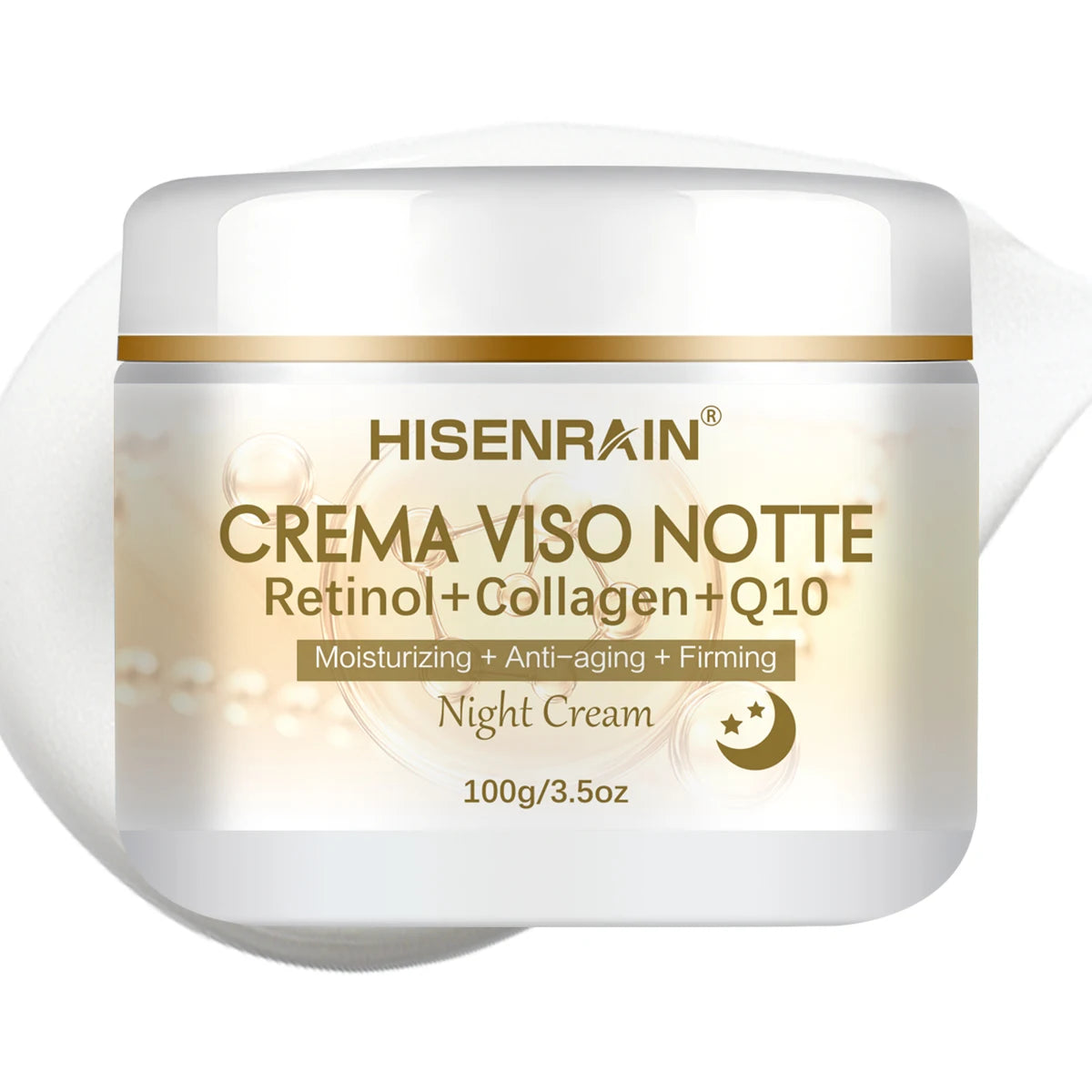 HISENRAIN Retinol Collagen Night Cream for Anti-Aging & Skin Firming - Intensive Moisturizing Skincare Treatment. Oasis Select 100g