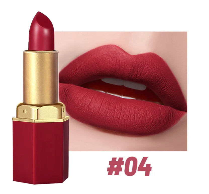 SAM SUGAR Gold Bar Glitter Lipstick – 6 Shades, Long Lasting